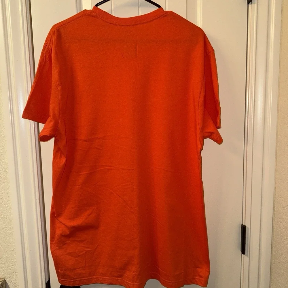 Polo Ralph Lauren T-Shirt Mens L Orange Green Pony Classic Fit Cotton Crew Neck
